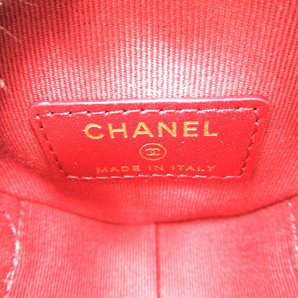 CHANEL mini heart chain Shoulder Bag lambskin sheep leather black - Picture 8 of 10